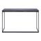 Black Contemporary Metal Console Table, 33&#x22; x 52&#x22;